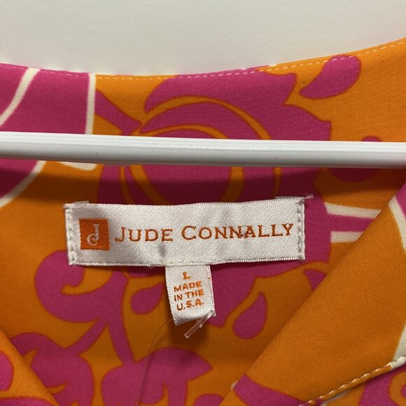 Jude Connally NWT Large Etched Floral Coral Tank Allison - Picture 2 of 7